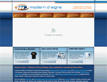 Tablet Screenshot of modernd-signs.com